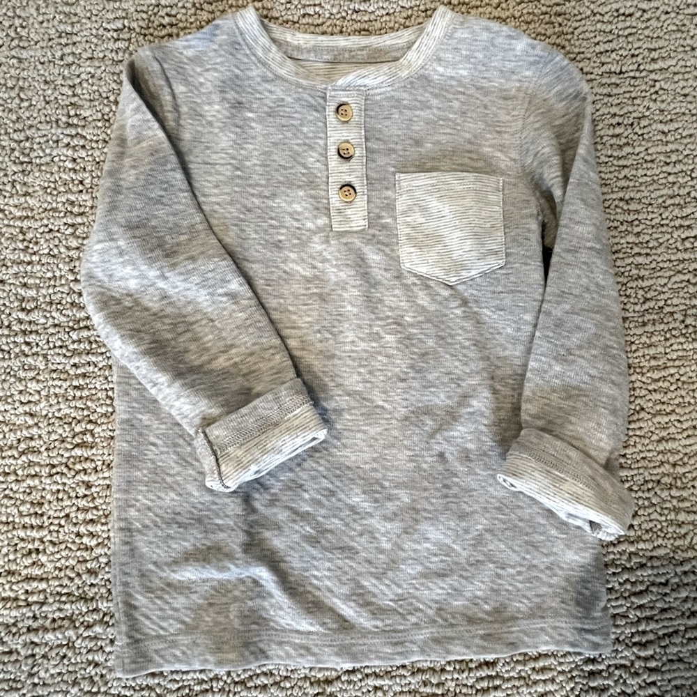 Cat & Jack cotton long sleeve henley
